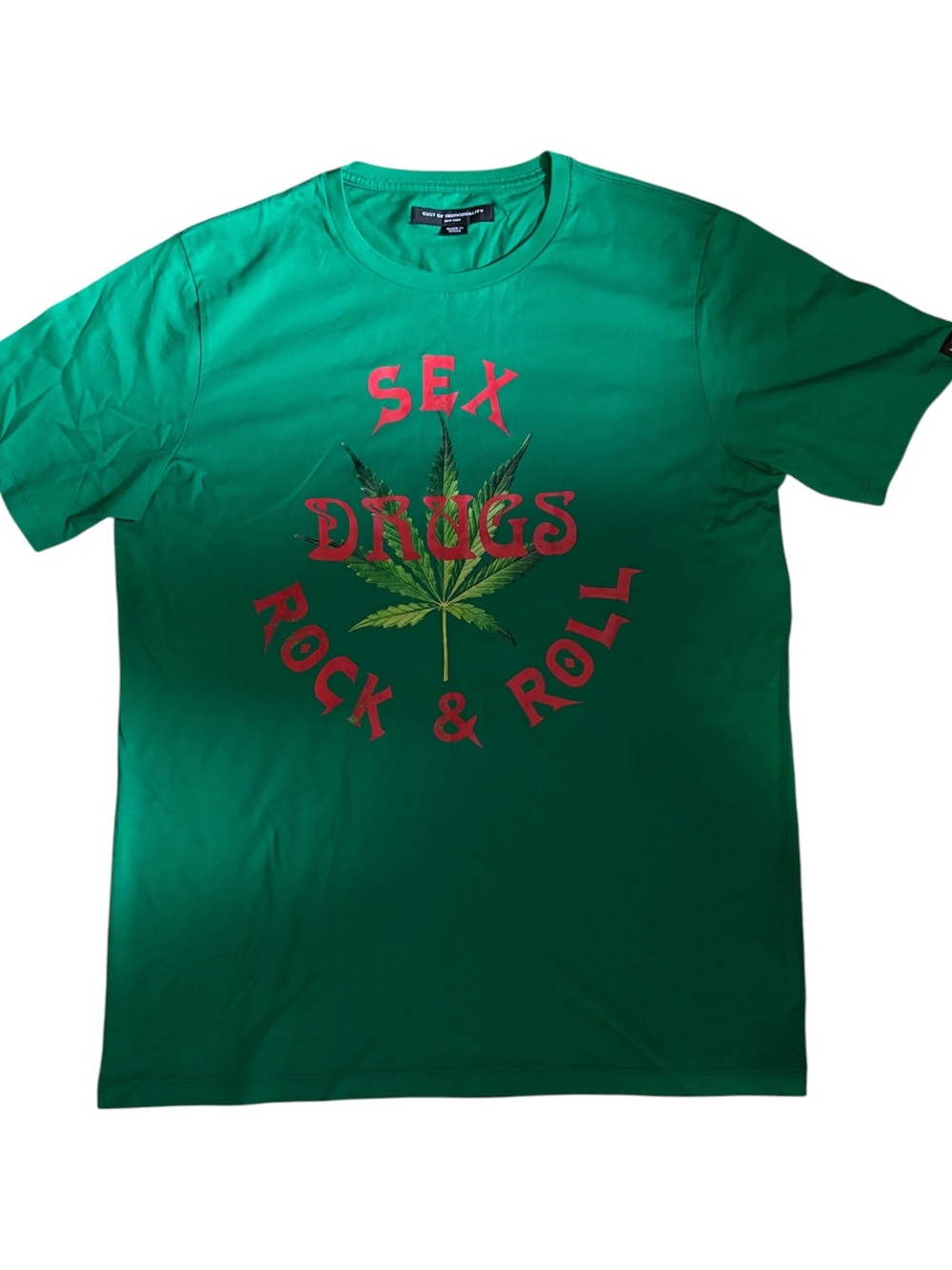 Cult of Individuality Green Graphic 'Sex Drugs Rock & Roll' Tee